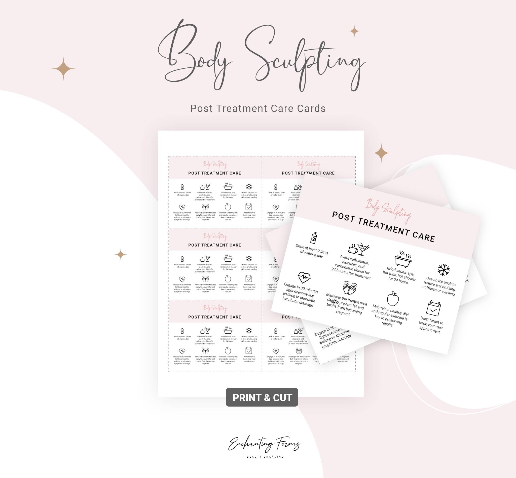 Body sculpting consultation and consent forms bundle - professional fillable PDF