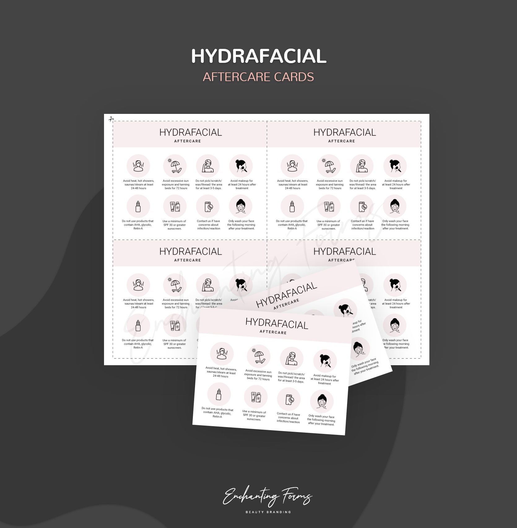 HydraFacial consultation and consent forms bundle - professional fillable PDF for skincare professionals