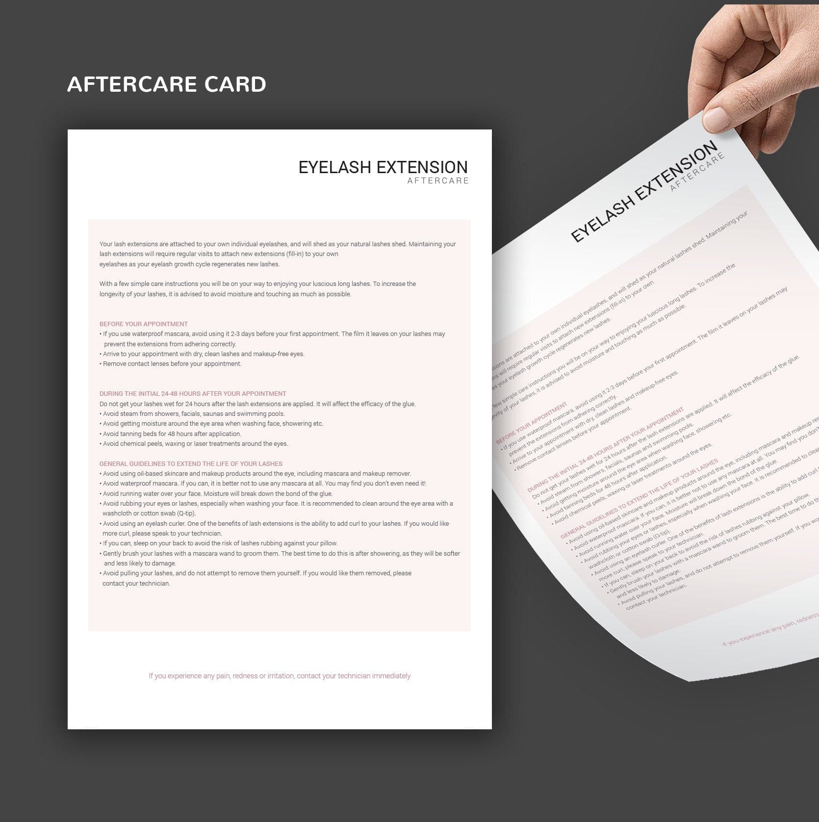 Lash tech consultation and consent forms bundle - professional fillable PDF for lash technicians