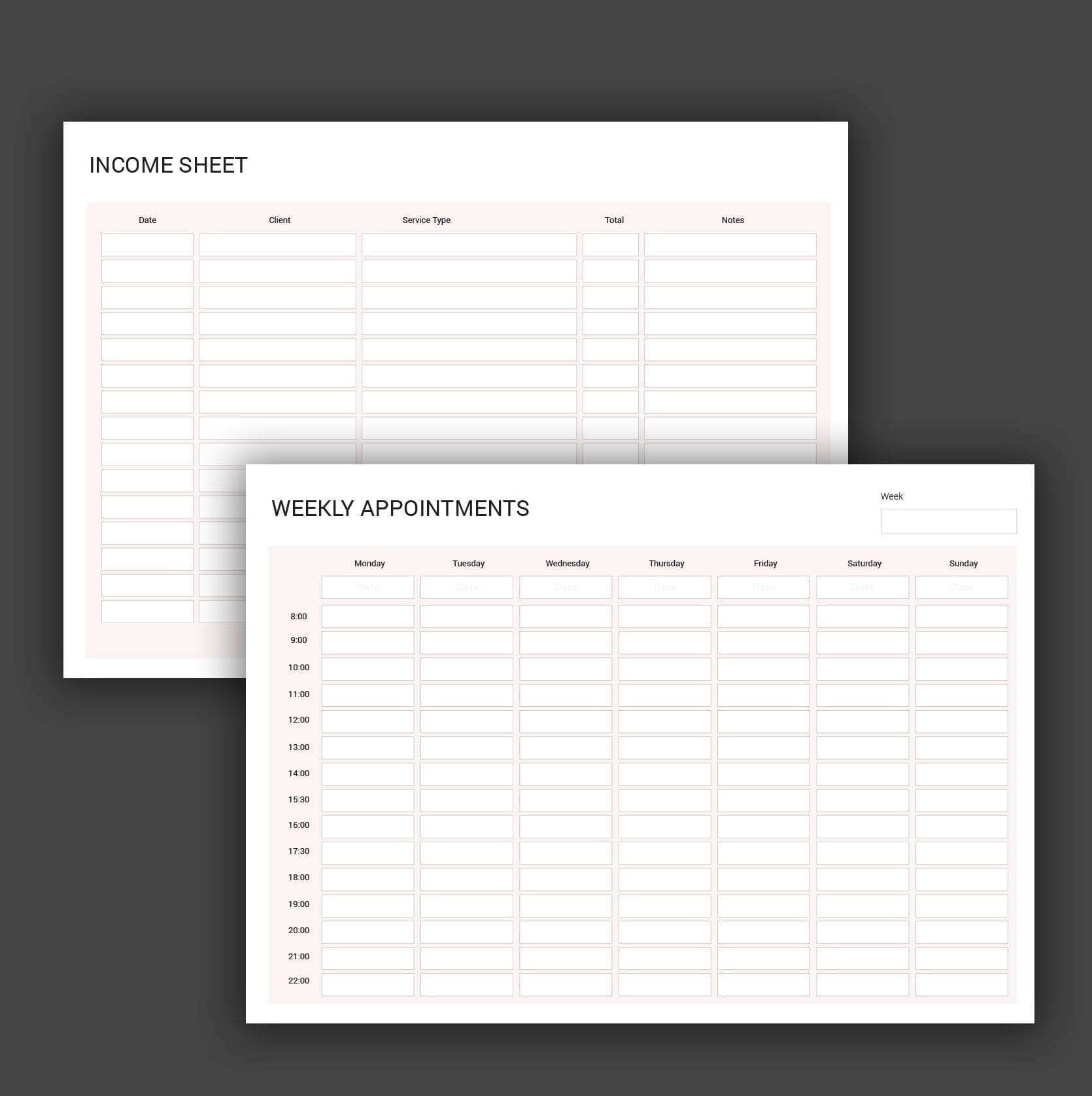 Lash tech consultation and consent forms bundle - professional fillable PDF for lash technicians