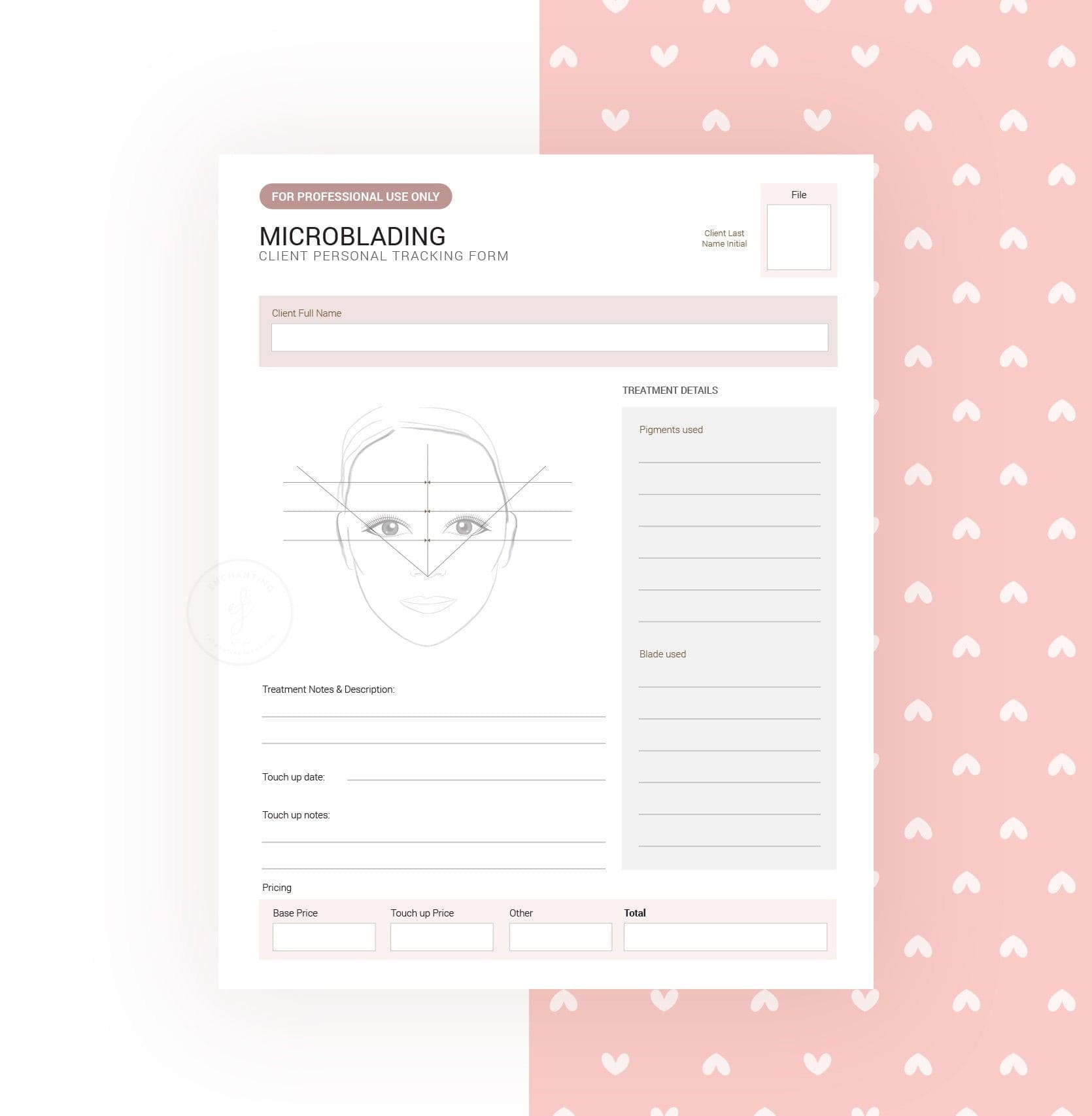 German microblading consultation consent forms - Microblading Formulare PDF