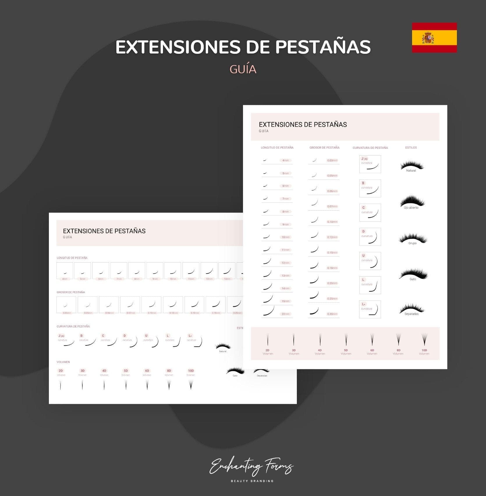 Spanish lash extension consultation consent forms - formularios pestañas en español PDF