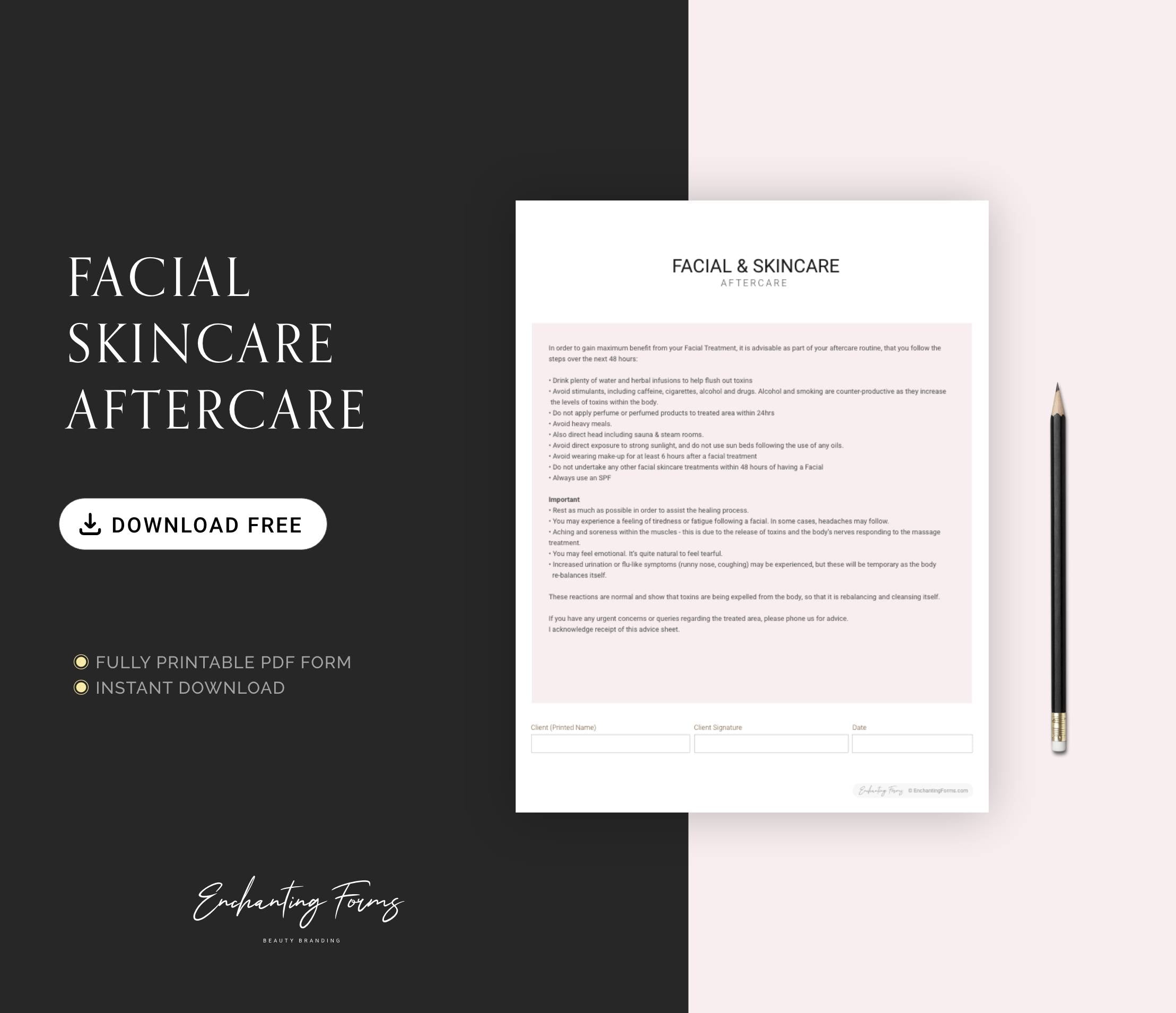 Facial skincare aftercare free download