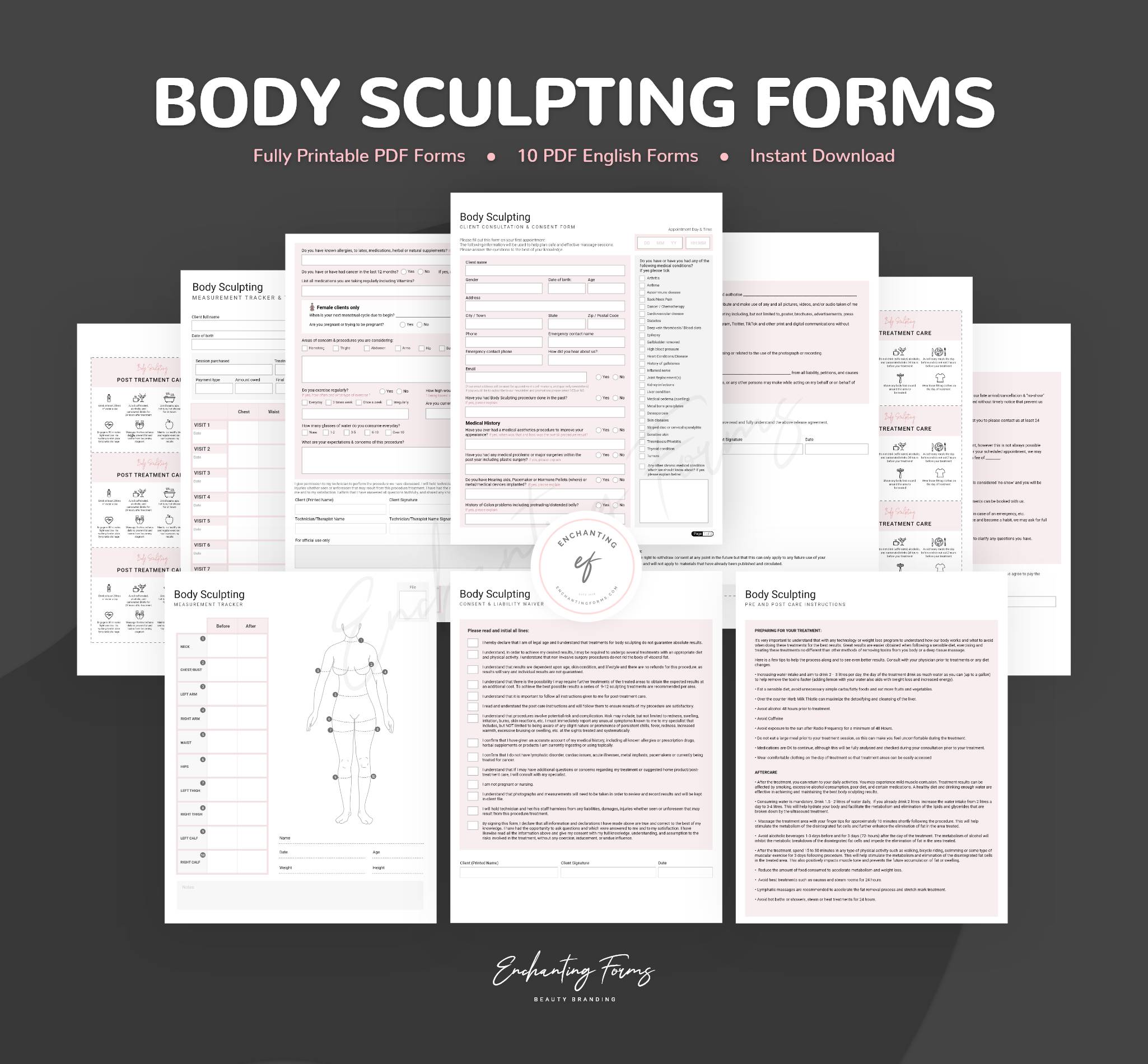 Body Sculpting Consultation &  Intake Forms