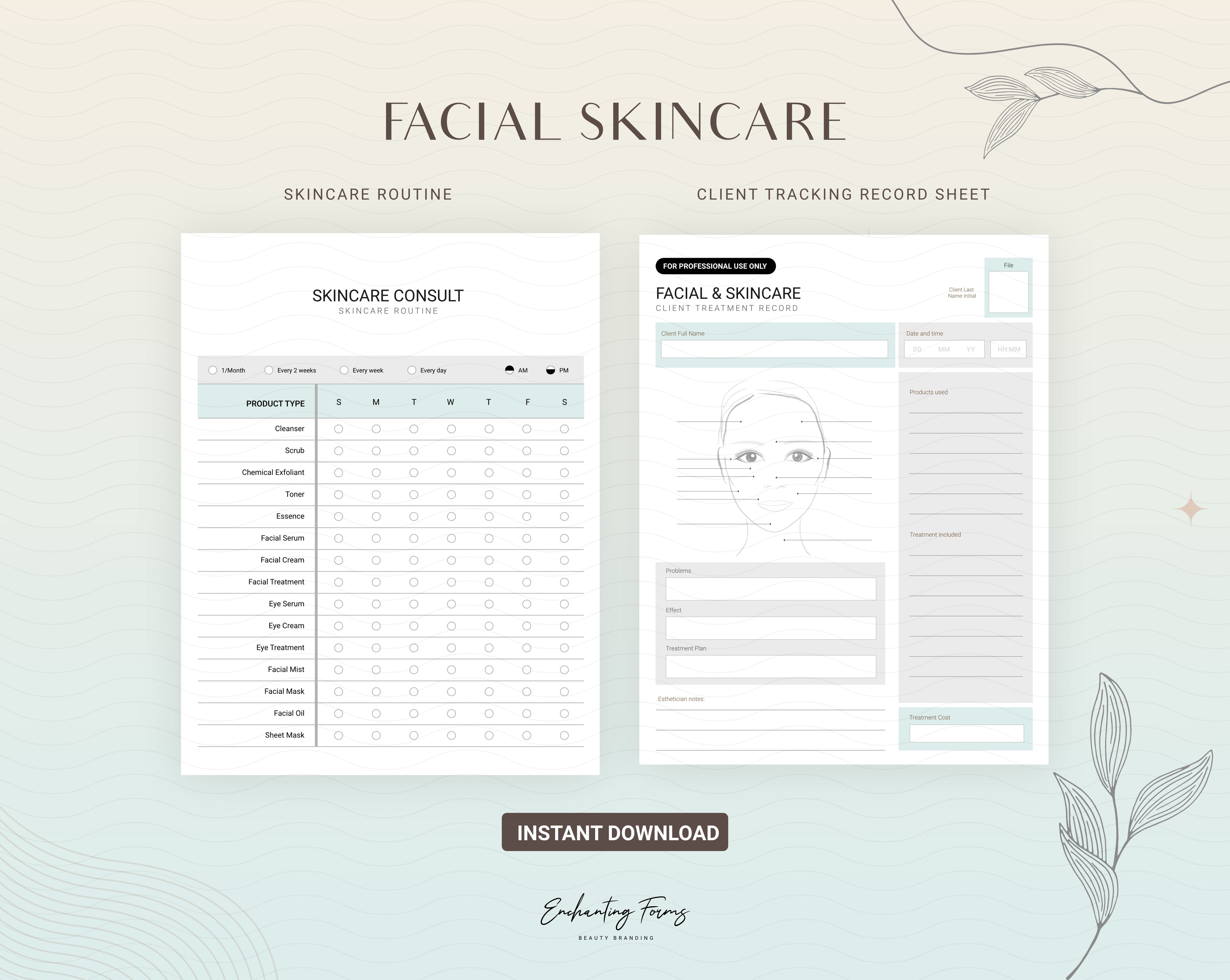 Skincare Consultation & Consent Forms Bundle