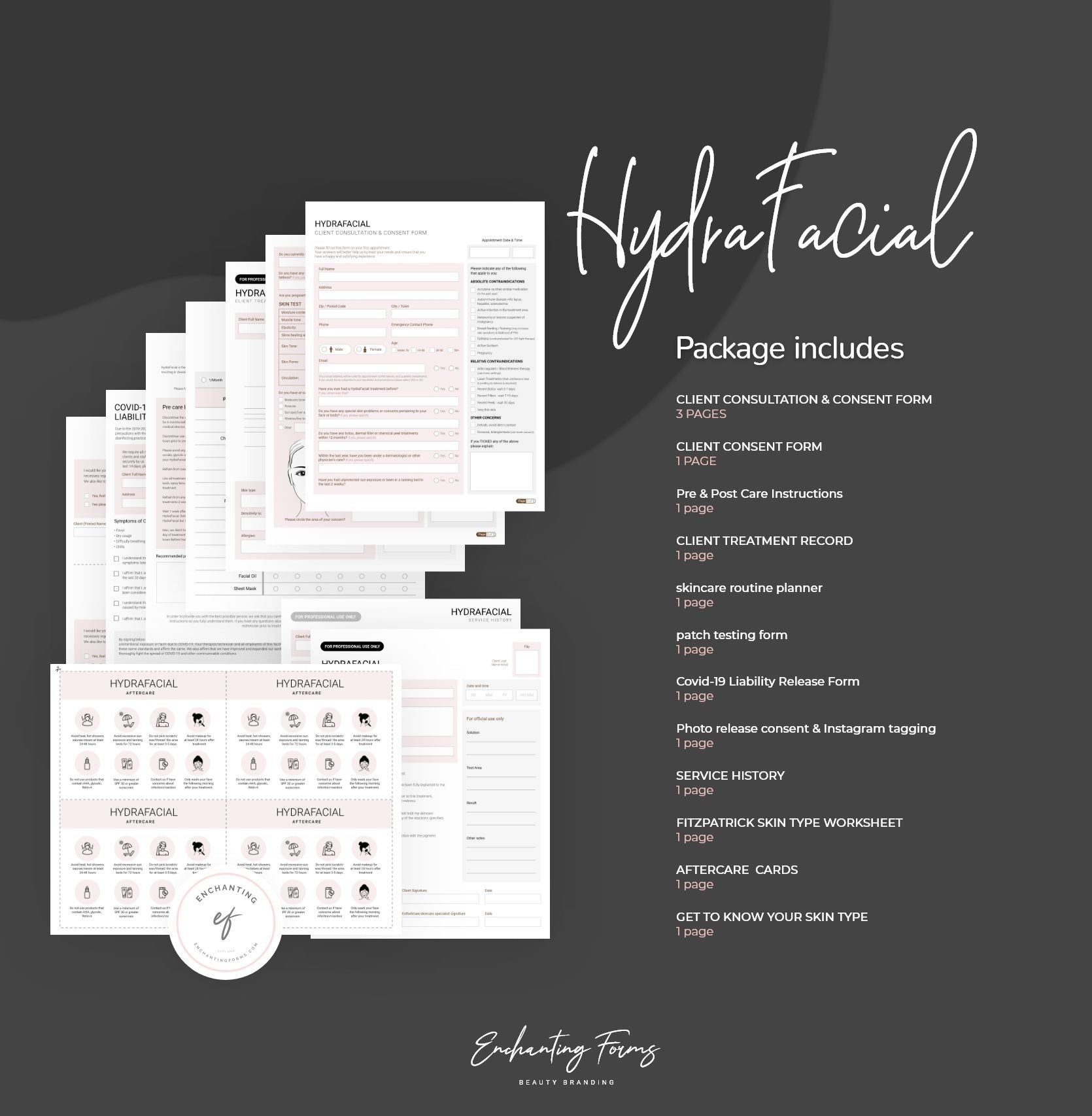 HydraFacial Consultation & Consent Forms Bundle