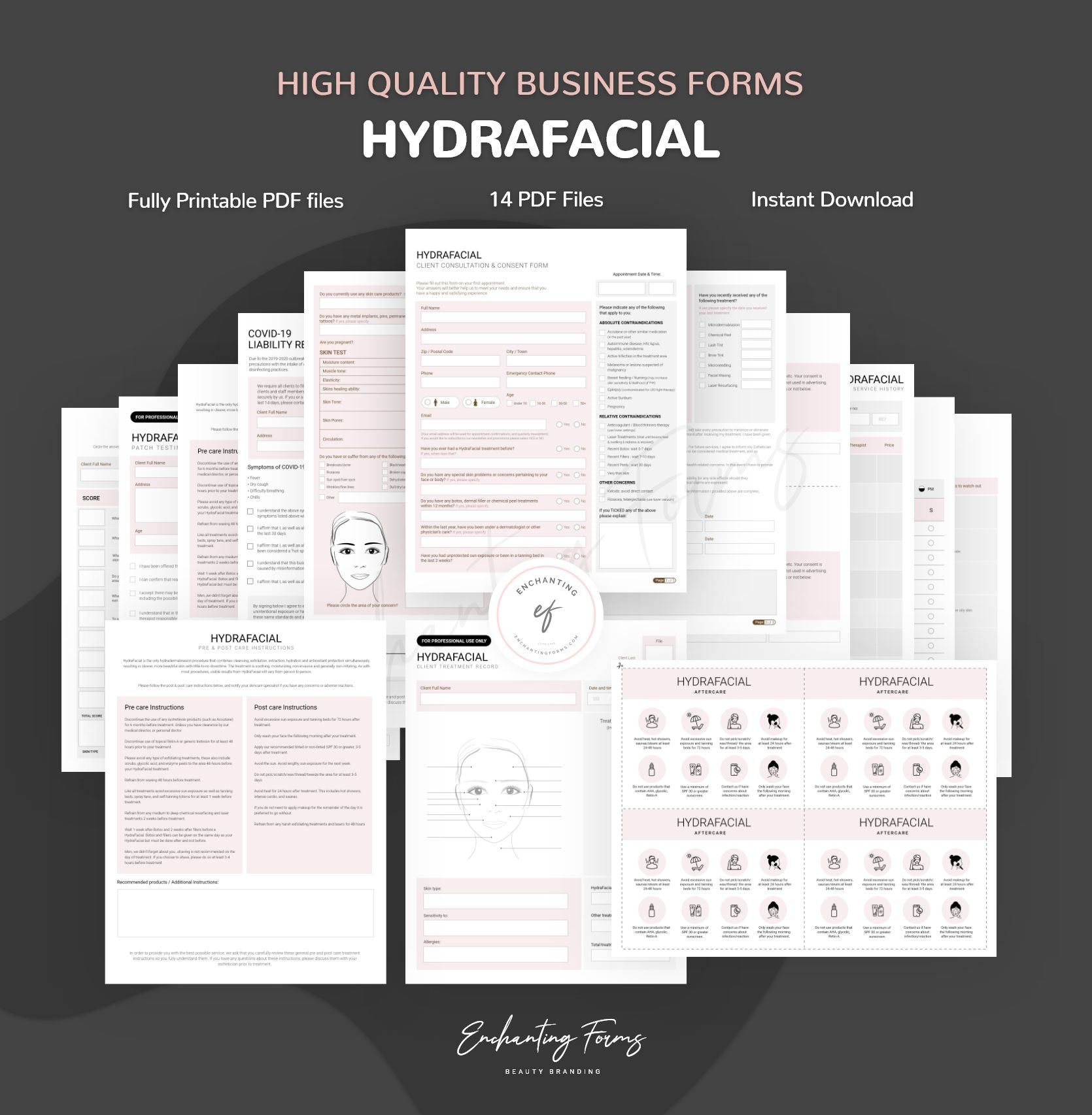 HydraFacial Consultation & Consent Forms Bundle