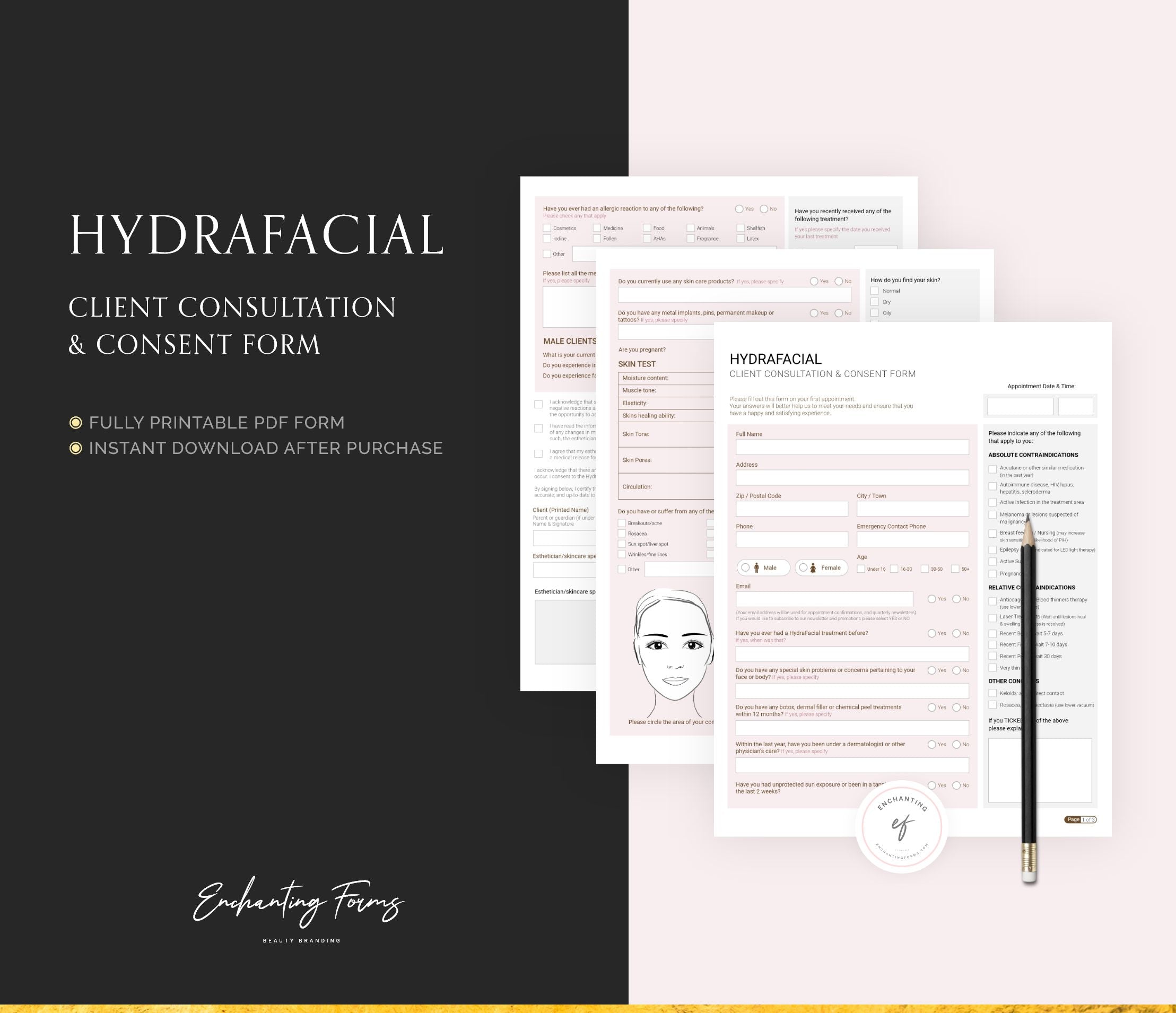 Hydrafacial Consultation & Consent Form
