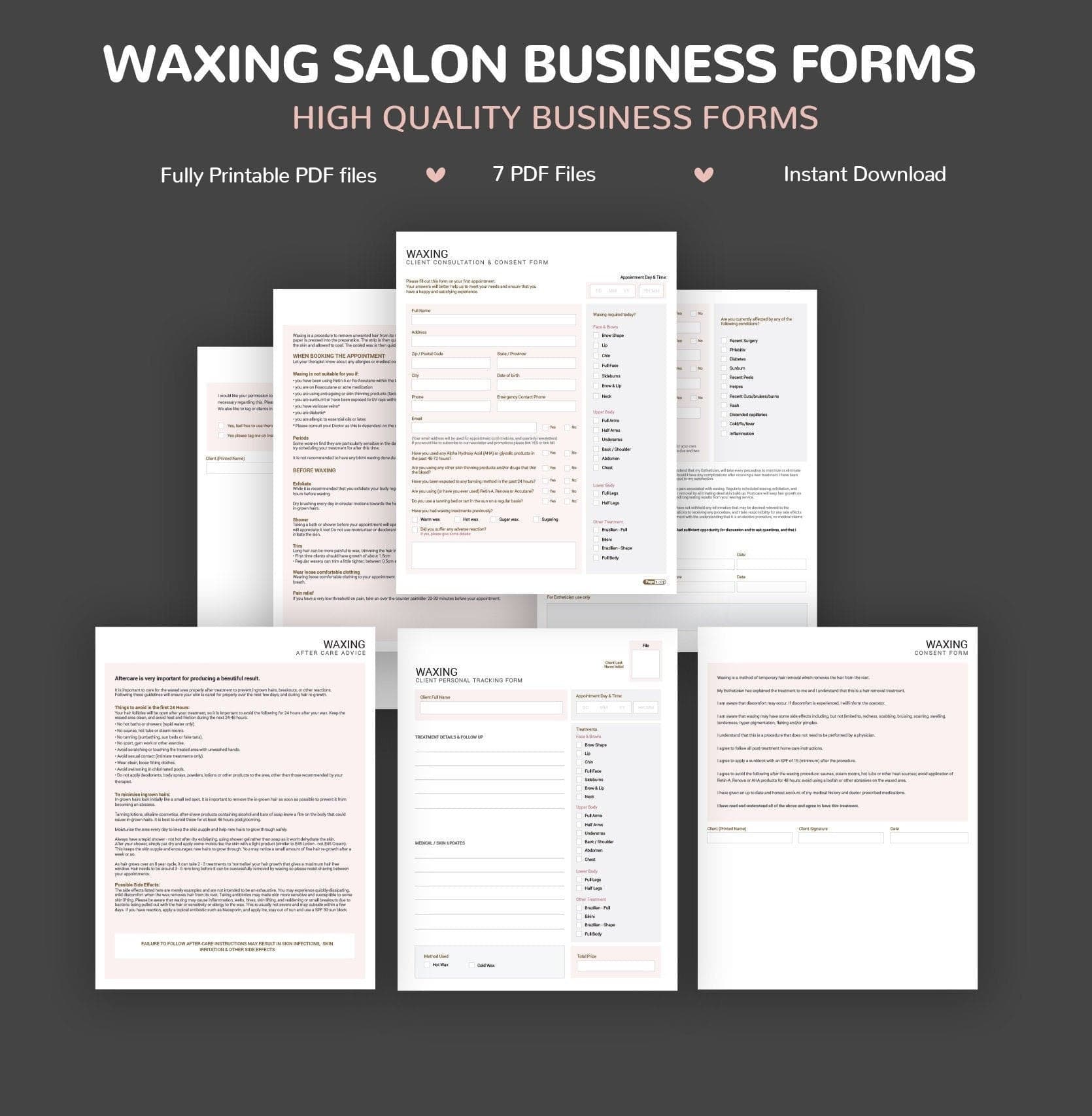 Waxing Consultation & Consent Forms