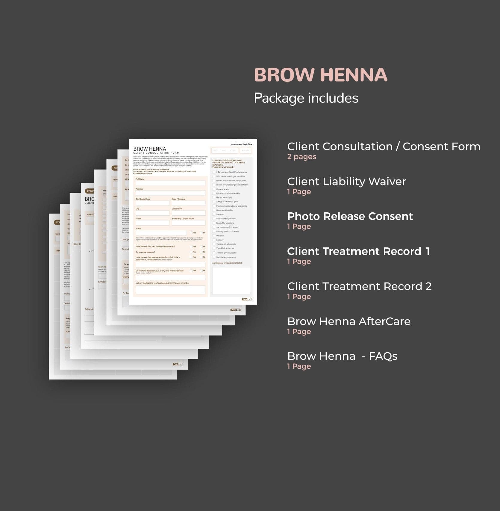 Brow Henna Consultation & Consent-forms