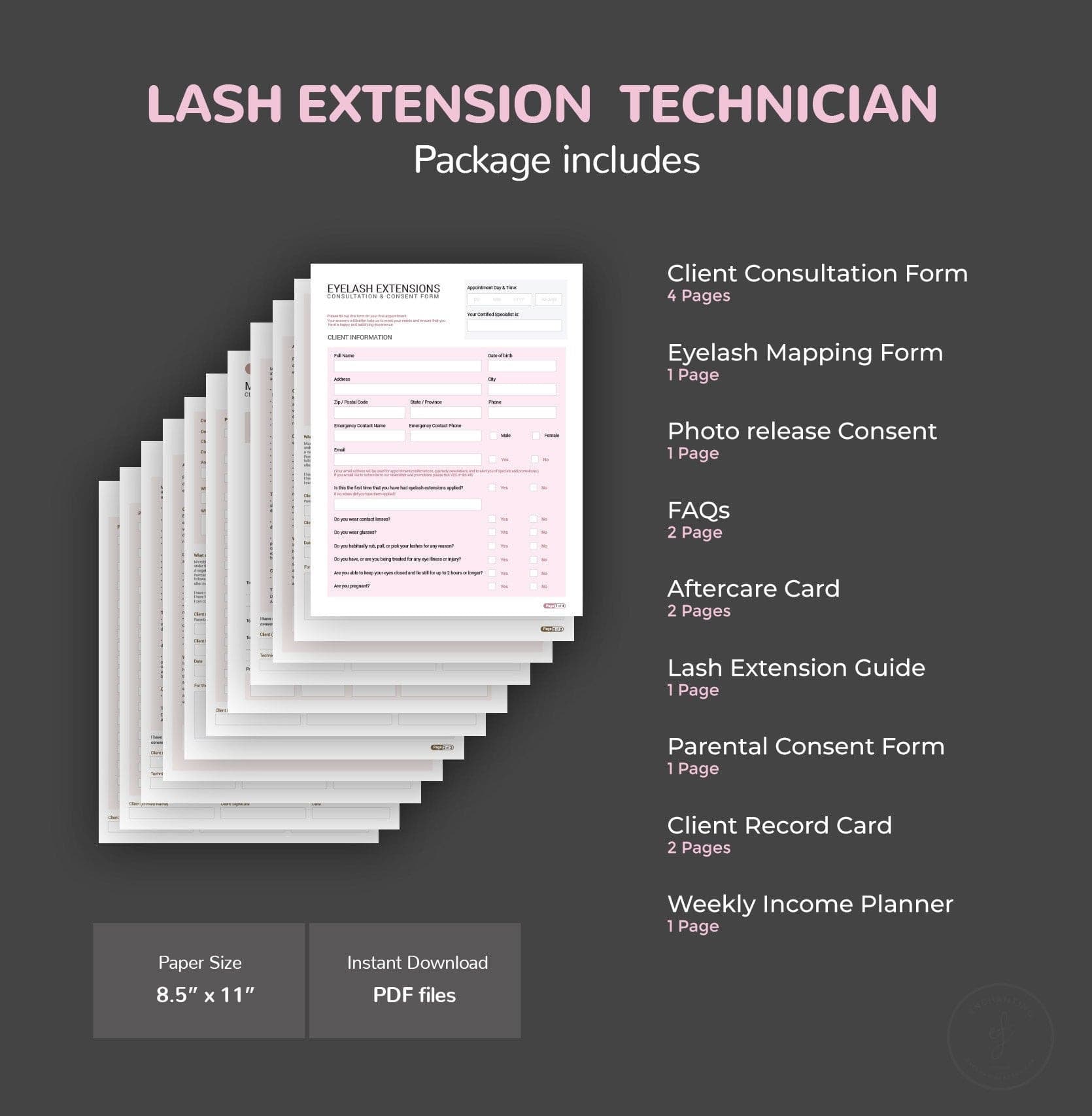Eyelash Extension Consultation & Consent Forms