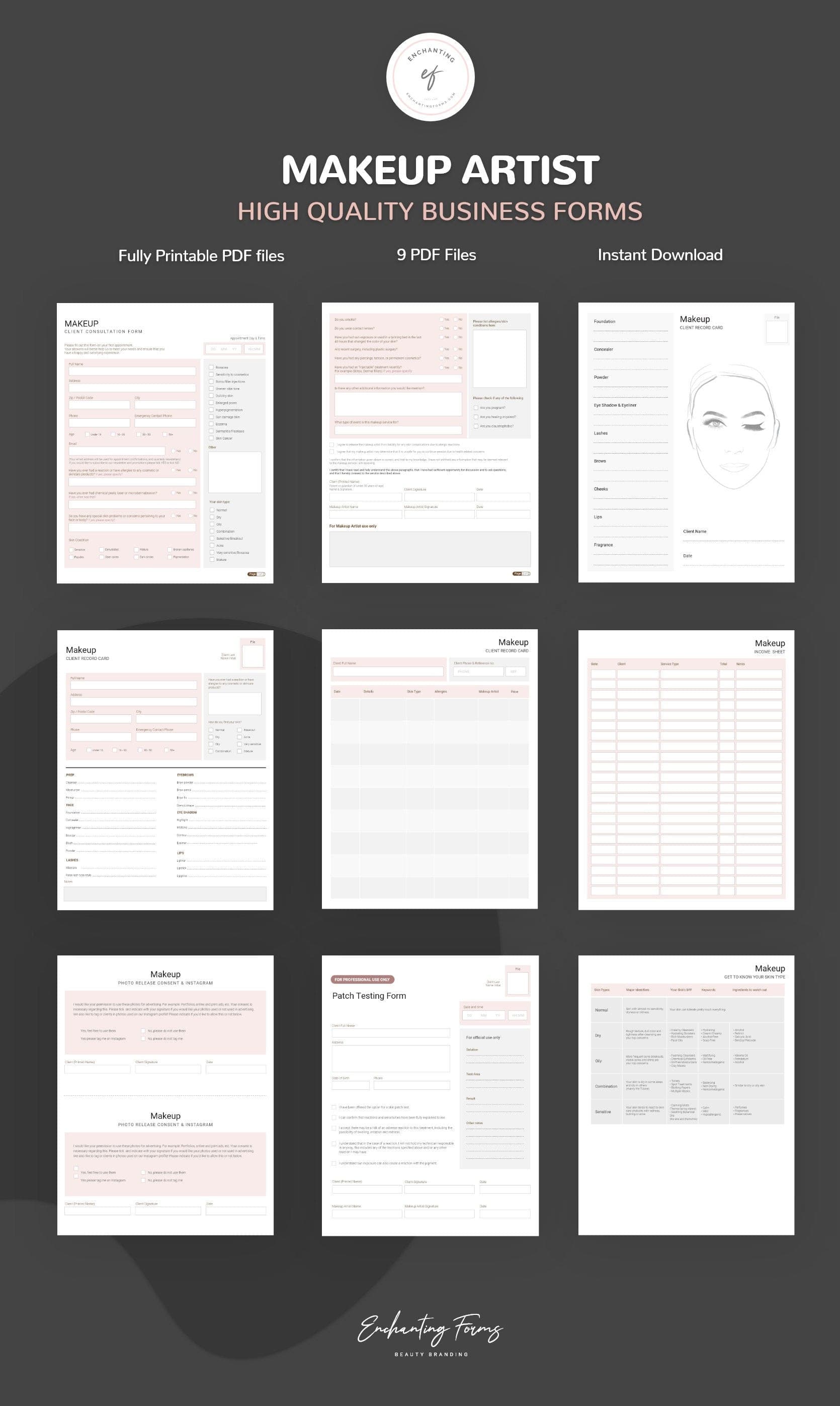 Makeup Artist Consultation & Consent Forms