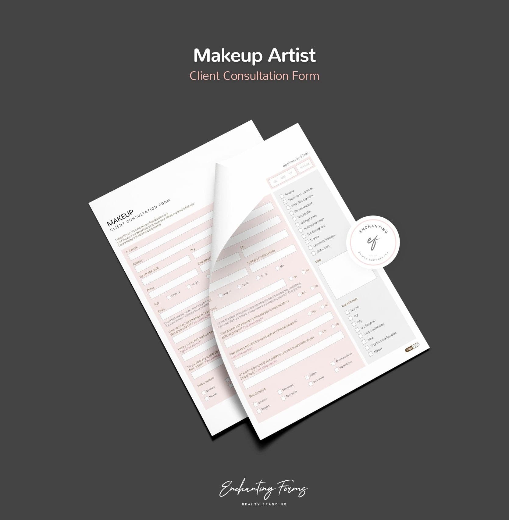 Makeup Artist Consultation & Consent Forms