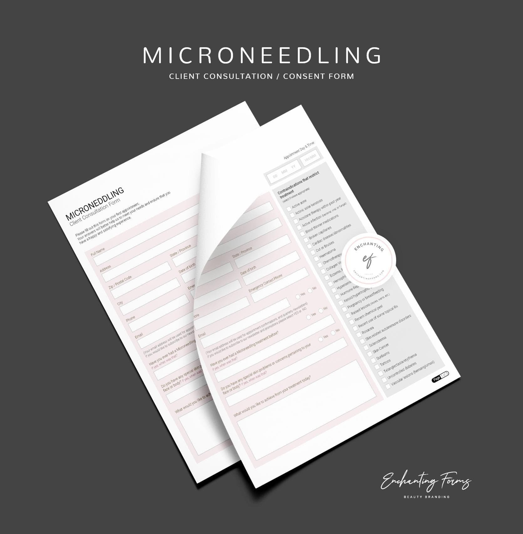 Microneedling Consultation & Consent Forms