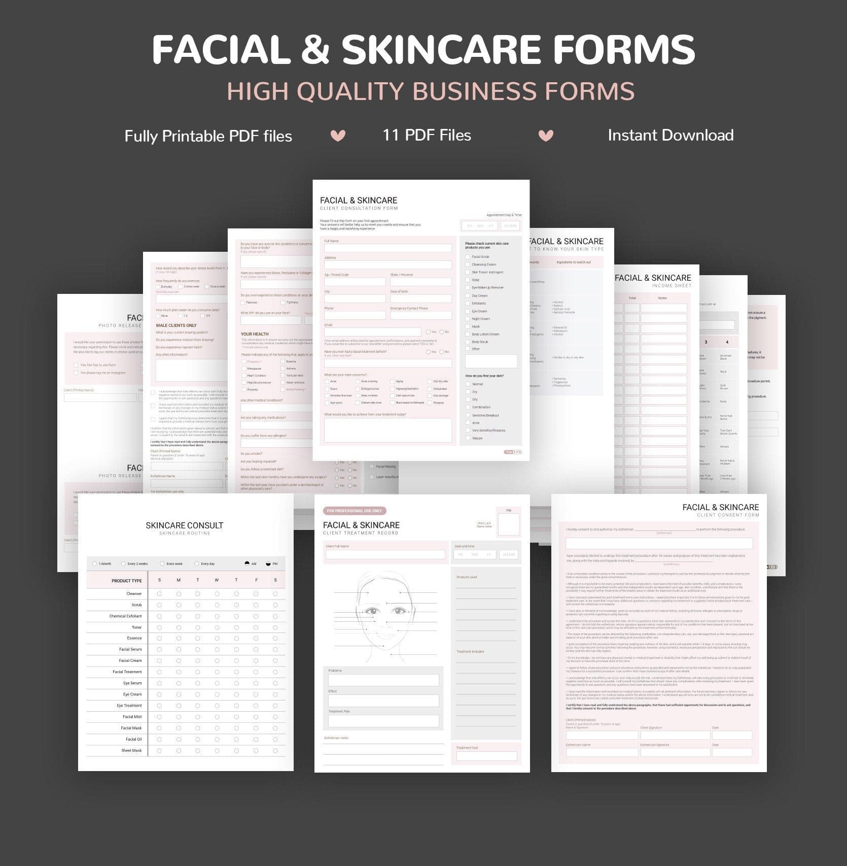 Skincare Consultation & Consent Forms